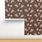 Southwest Brown Boots Cactus Ranch Rodeo Cowboy Hat Moon Custom Pre-pasted Wallpaper by Spoonflower Pre-Pasted Wallpaper 2FT Wide